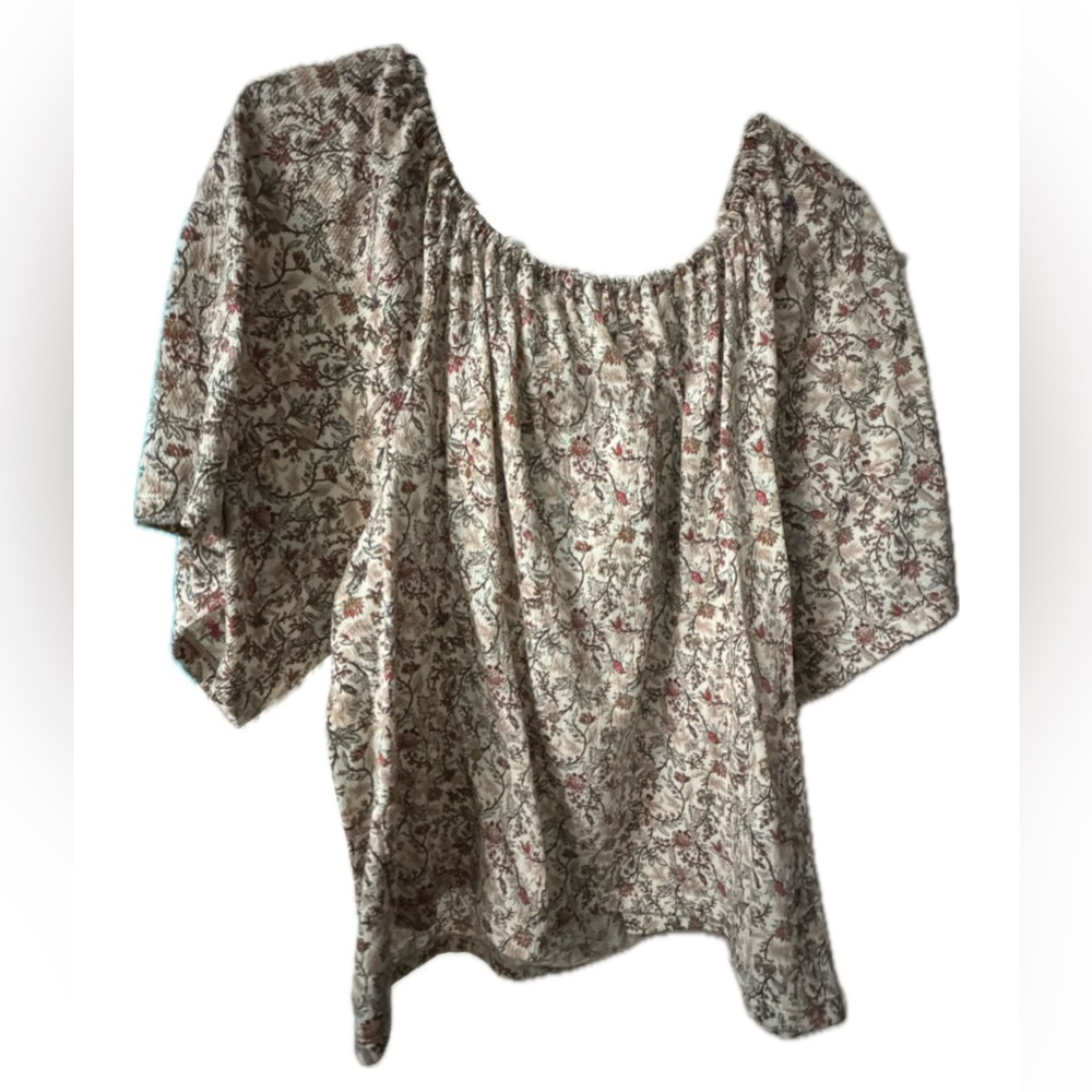 LOFT Outlet Floral Textured Women's Top